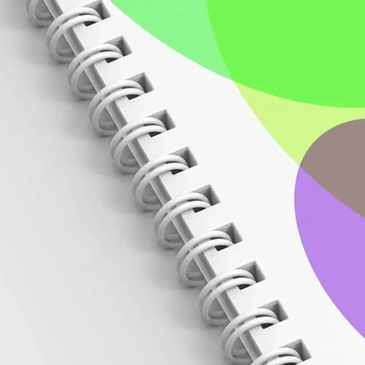 Wiro Bound Book - Close Up