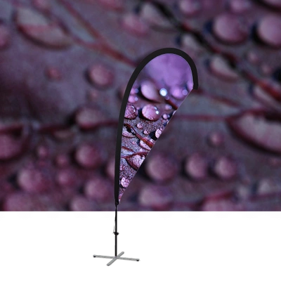 Teardrop Flag With Base