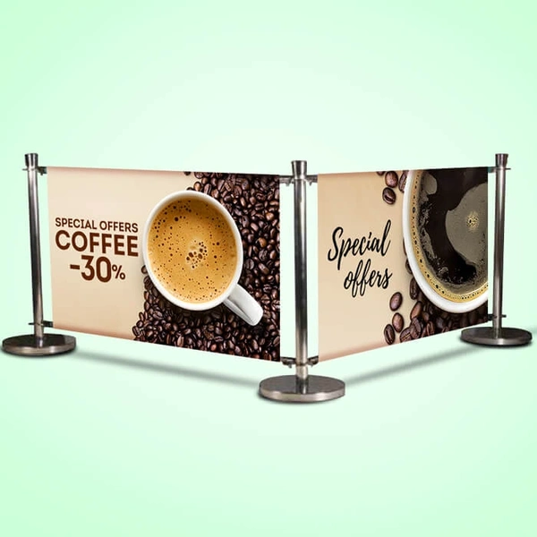 Cafe Barrier Displays