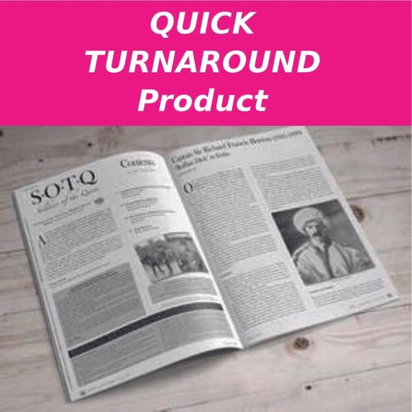  Quick Turnaround Product  -  Stapled Booklets  -  Greyscale