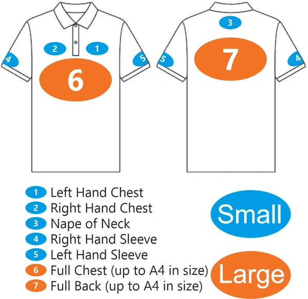  Polo Shirt Decoration Positions